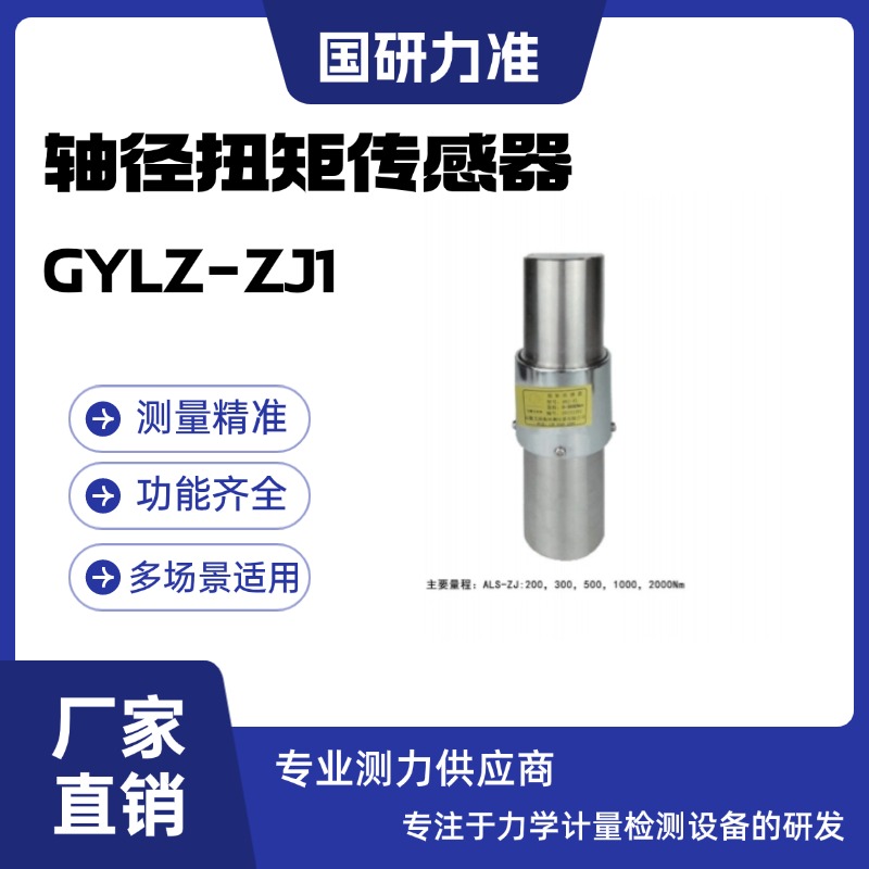 国研力准高精度轴径扭矩传感器GYLZ-ZJ1 电机发动机专用